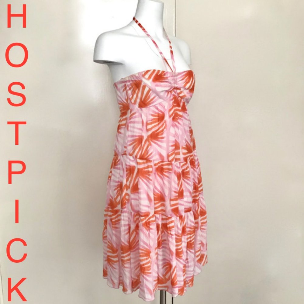 DVF viscose silk blend halterneck summer dress